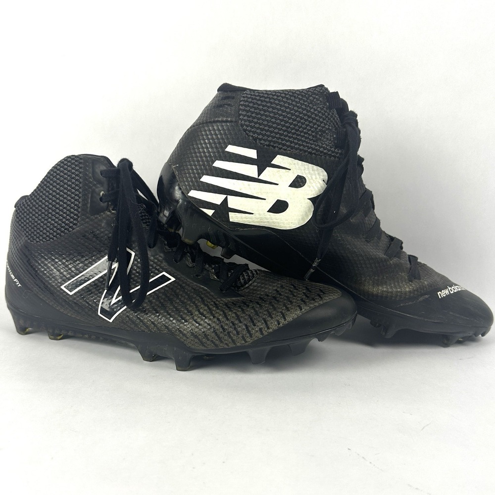 New Balance Women's Burn X Lacrosse Cleats WBURNXLB Black/White Size 10 Free S/H
